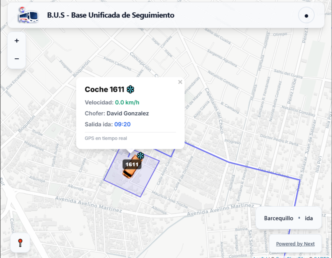 Segunda vista del mapa GPS