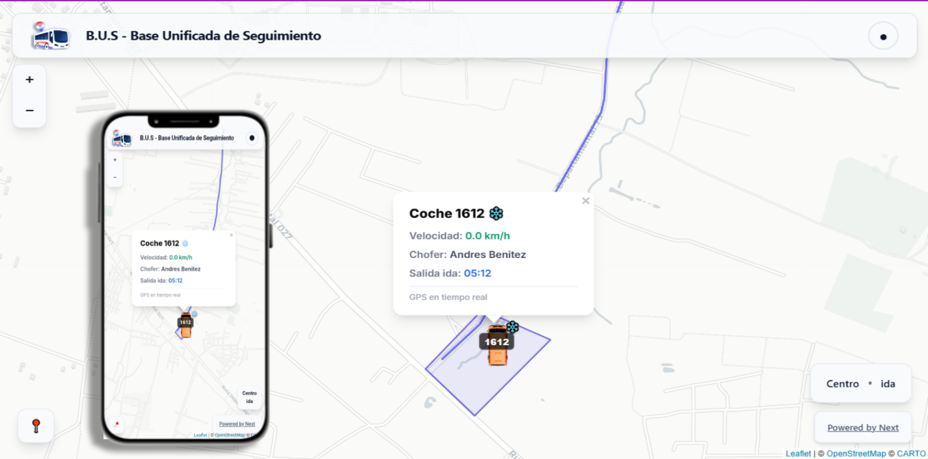 Demostración del Mapa GPS
