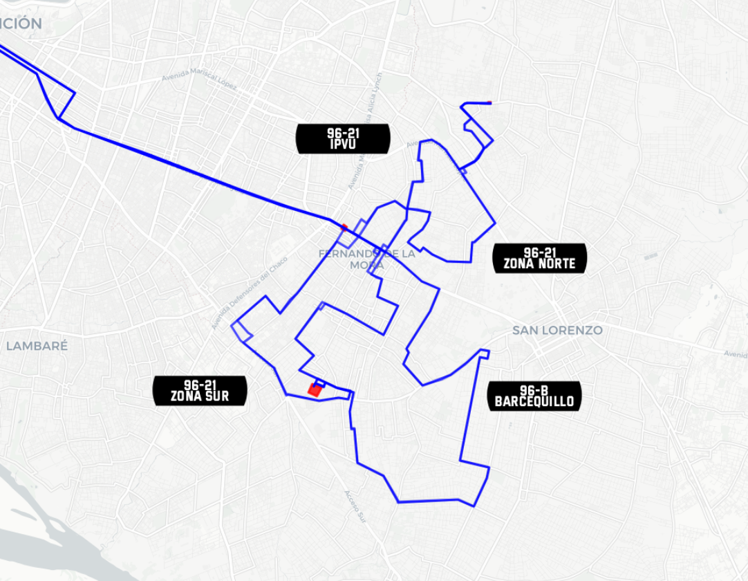 Vista previa del mapa GPS